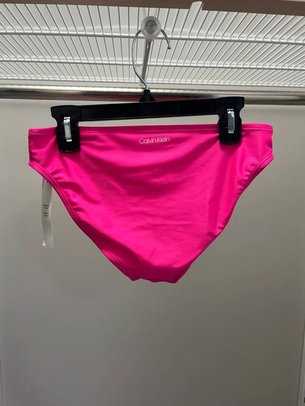 Calvin Klein Girls' Hot Pink Tie-Dye Rash Guard Bikini Set
